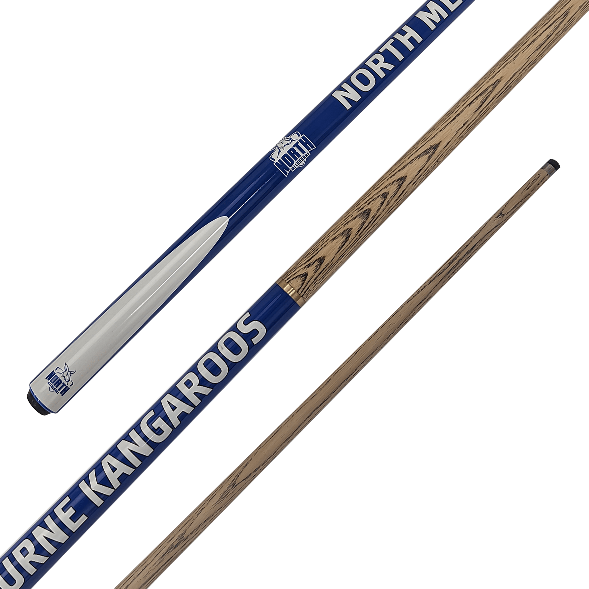 AFL AFL Teams - 2-Piece Ash Cue 57" / 10mm Glue On / North Melbourne Kangeroos Cues