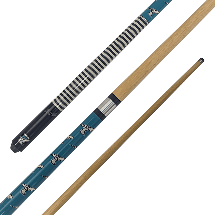 AFL AFL Teams - 2-Piece Kids Flash Cue 57" / 10mm Glue On / Port Adelaide Power Cues