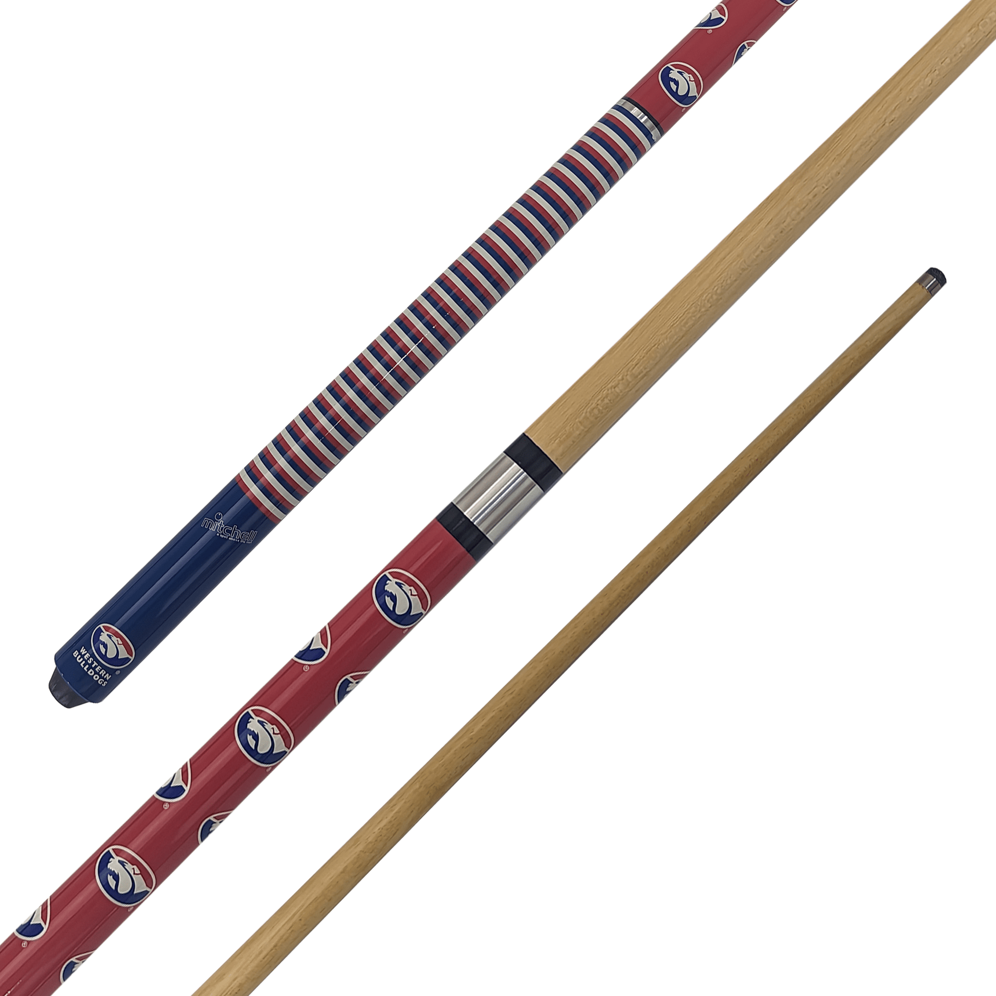AFL AFL Teams - 2-Piece Kids Flash Cue 57" / 10mm Glue On / Western Bulldogs Cues