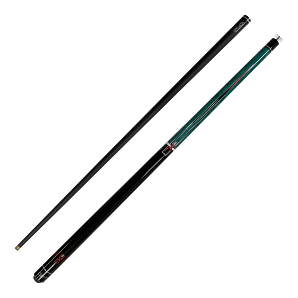 BCE X Series - 2-Piece Graphite Cue 57" / 9.5mm / Aqua Green Cues