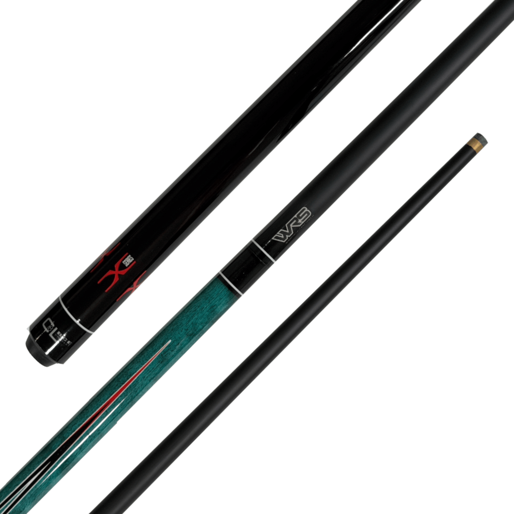 BCE X Series - 2-Piece Graphite Cue 57" / 9.5mm / Aqua Green Cues