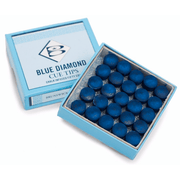 Brunswick Blue Diamond Leather Glue On Cue Tips (Box Of 50) 9mm Glue On Accessories