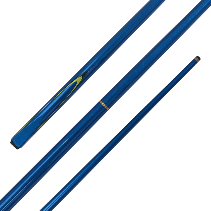 Cuemaster A-Series - Metalic 2-Piece Cue 57" / Blue / 9mm Glue On Cues