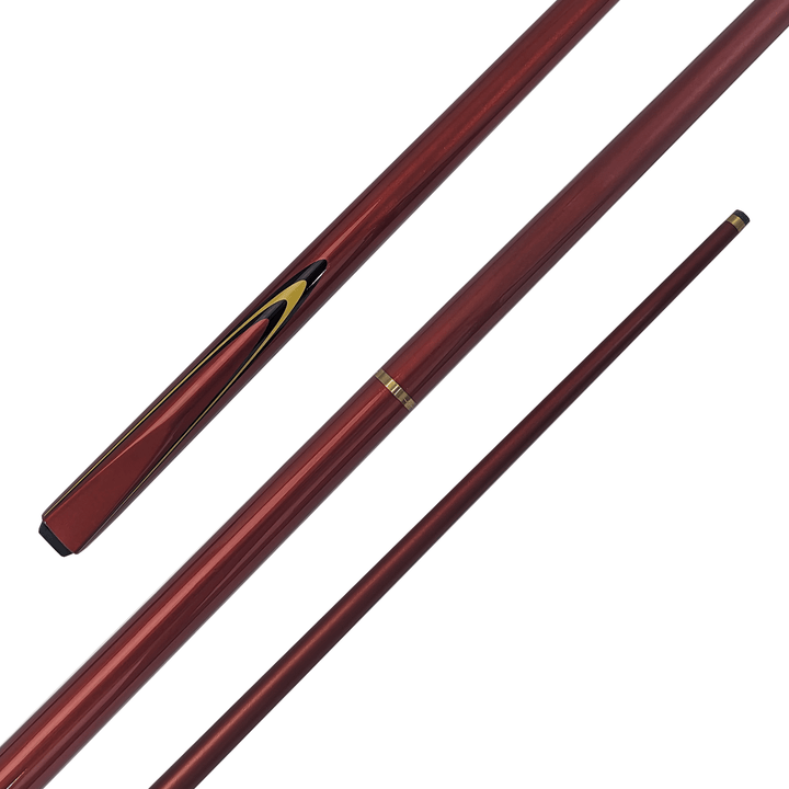 Cuemaster A-Series - Metalic 2-Piece Cue 57" / Burgundy / 9mm Glue On Cues
