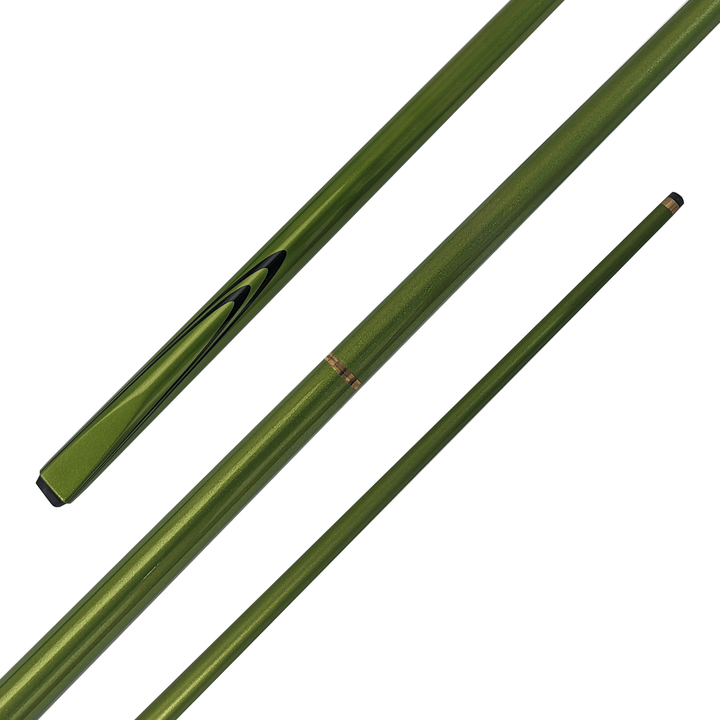 Cuemaster A-Series - Metalic 2-Piece Cue 57" / Green / 9mm Glue On Cues