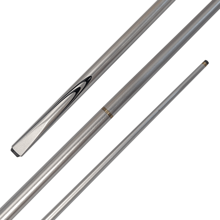 Cuemaster A-Series - Metalic 2-Piece Cue 57" / Grey / 9mm Glue On Cues