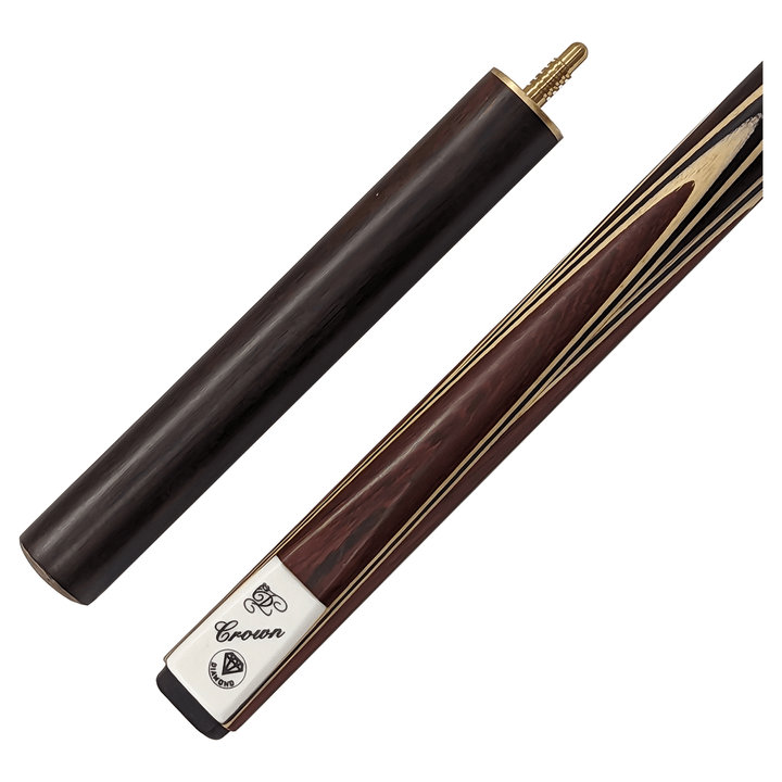 Diamond Crown - 2-Piece Ash Cue with 8" Extension 57" / 9.5mm Glue On Cues