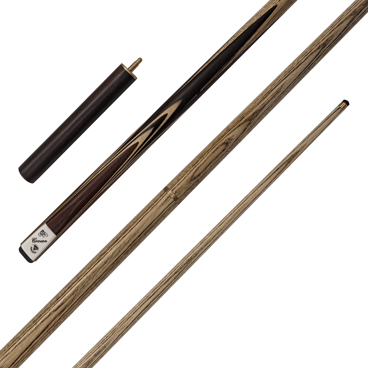 Diamond Crown - 2-Piece Ash Cue with 8" Extension 57" / 9.5mm Glue On Cues