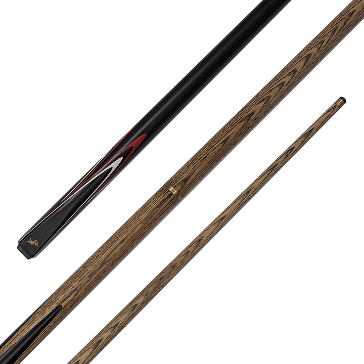 Dufferin HCY - 2-Piece Ash Cue 57" / 9mm Glue On / Red & White Cues