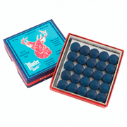 Elkmaster Blue Leather Glue On Cue Tips (Box Of 50) 8mm Glue On Accessories