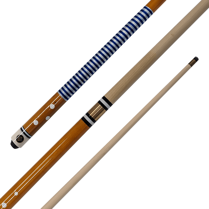 Formula Sports 2-Piece Nylon Wound Timber Cue 57" / 10mm Screw In / Blue Cues