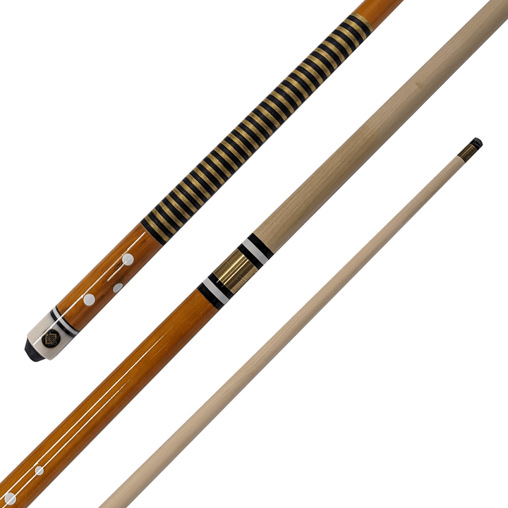 Formula Sports 2-Piece Nylon Wound Timber Cue 57" / 10mm Screw In / Yellow Cues