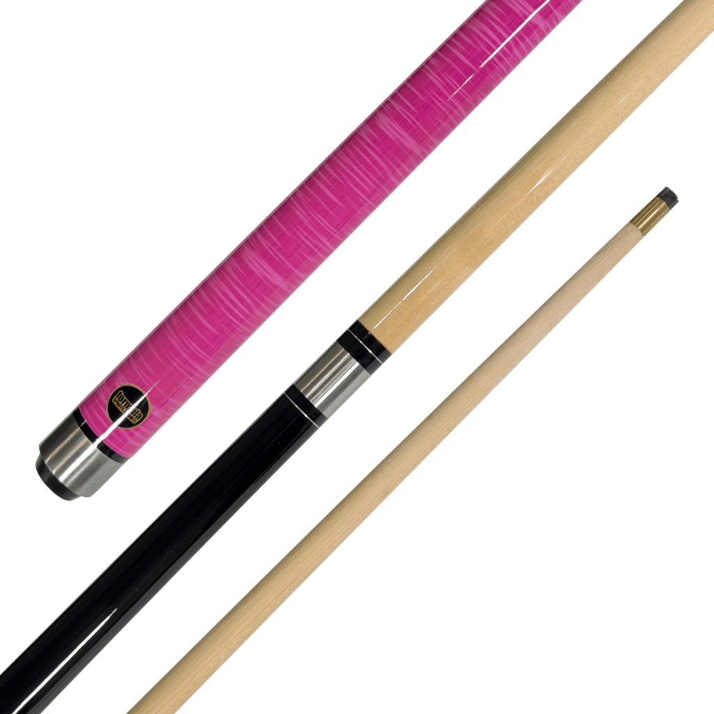 Formula Sports Edge - 2-Piece Maple Cue 57" / 10mm Screw In / Black/Pink Cues