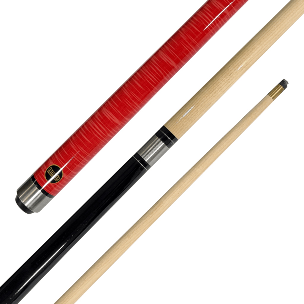 Formula Sports Edge - 2-Piece Maple Cue 57" / 10mm Screw In / Black/Red Cues
