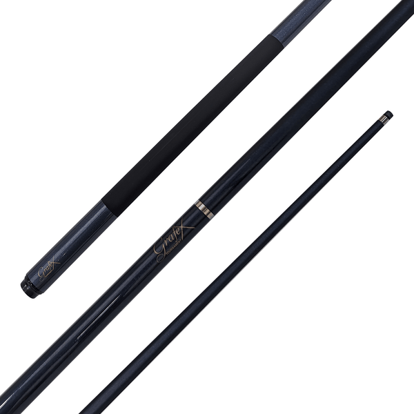 Grafex Tournament - 2-Piece Multi Weight Graphite Cue 58" / 9mm Glue On / Blue Cues
