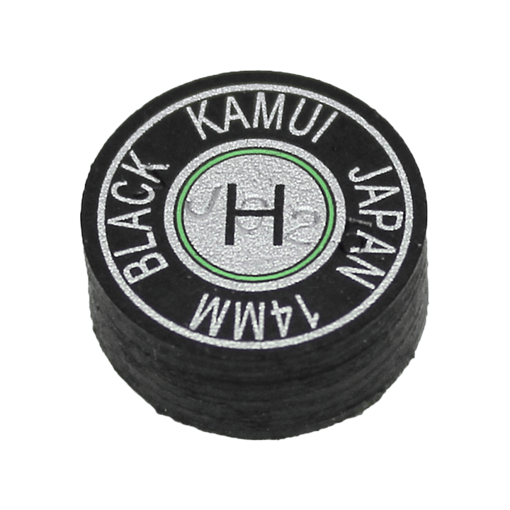 Kamui Kamui Leather Cue Tips 14mm Glue On / Black / Hard Accessories