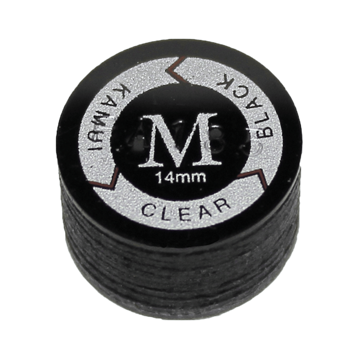 Kamui Kamui Leather Cue Tips 14mm Glue On / Clear Black / Medium Accessories