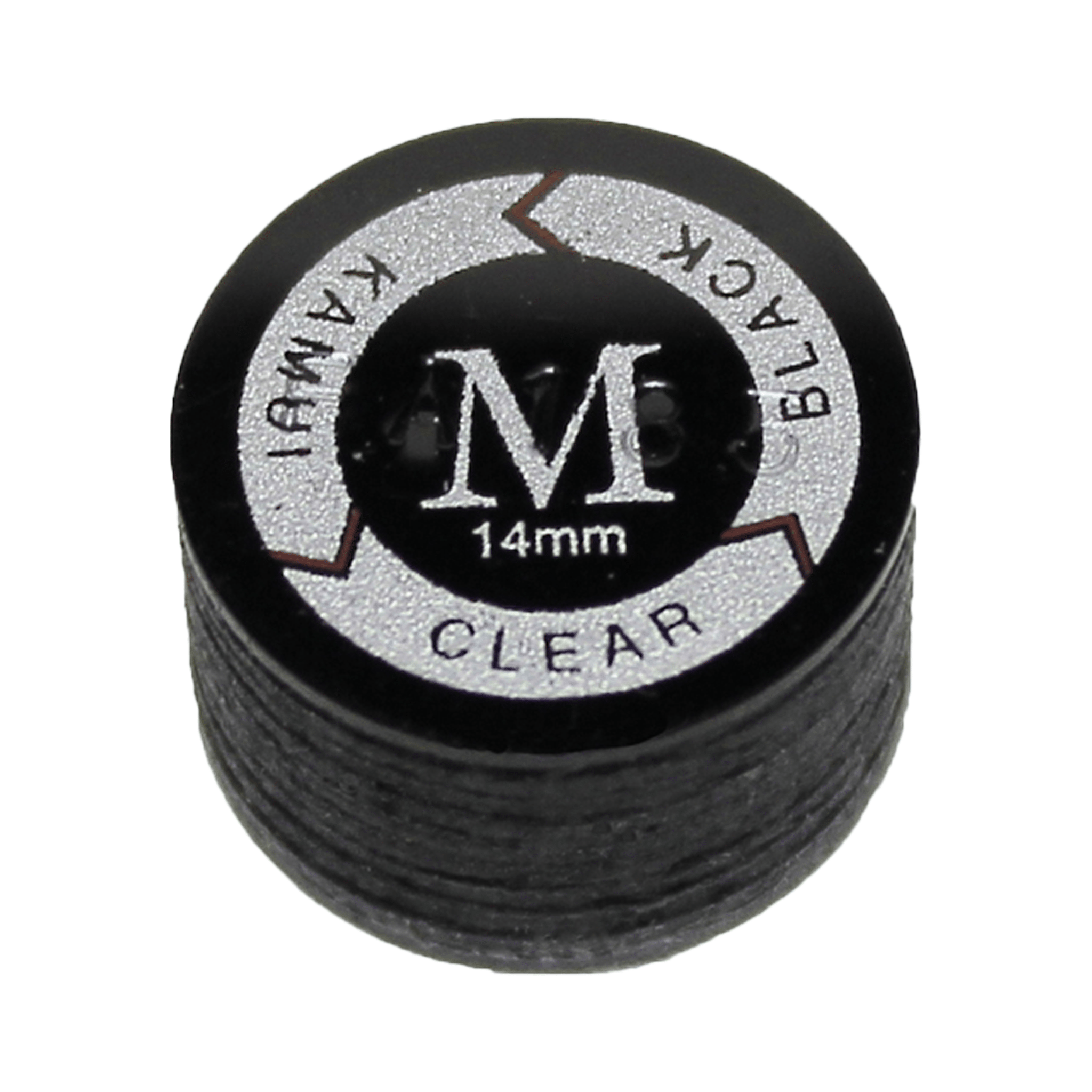 Kamui Kamui Leather Cue Tips 14mm Glue On / Clear Black / Medium Accessories