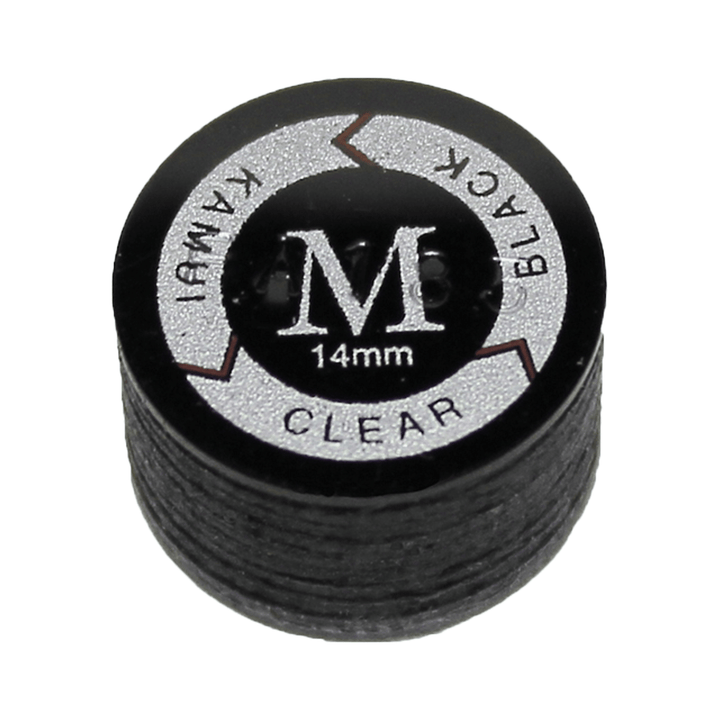 Kamui Kamui Leather Cue Tips 14mm Glue On / Clear Black / Medium Accessories