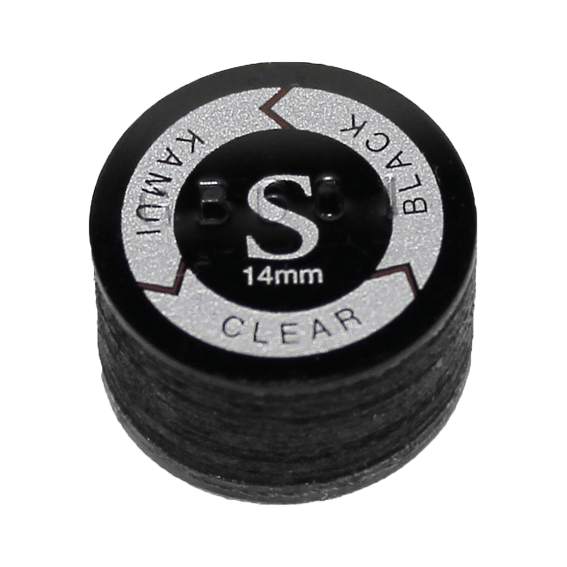 Kamui Kamui Leather Cue Tips 14mm Glue On / Clear Black / Soft Accessories
