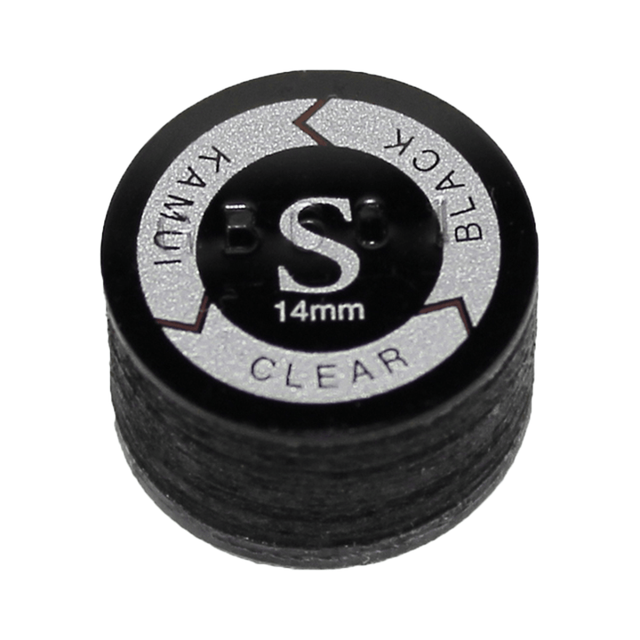 Kamui Kamui Leather Cue Tips 14mm Glue On / Clear Black / Soft Accessories