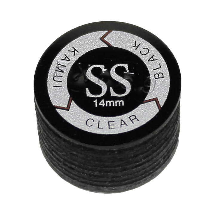 Kamui Kamui Leather Cue Tips 14mm Glue On / Clear Black / Super Soft Accessories
