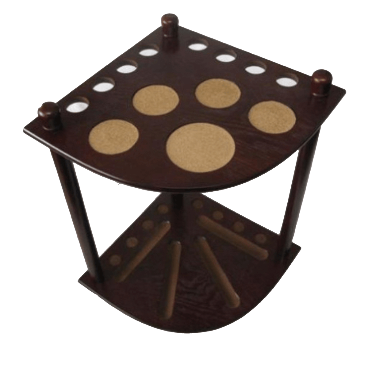 Mitchell 8 Cue Corner Stand 8 Cue / Mahogany Accessories