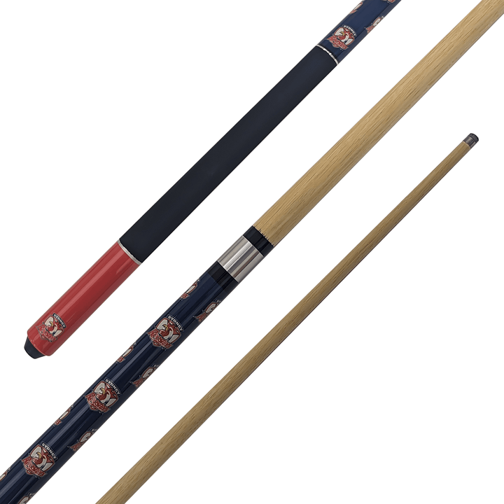 NRL NRL Teams - 2-Piece Timber Kids Cue 52" / 10mm Glue On / Sydney Roosters Cues