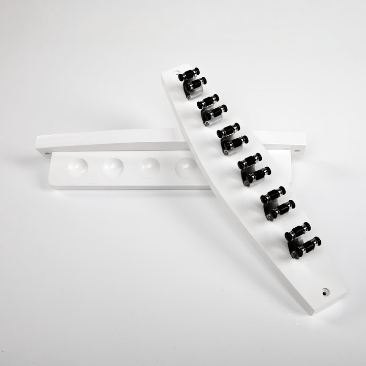 Palko 6 Clip Cue Rack 6 Cue / White & Chrome Accessories