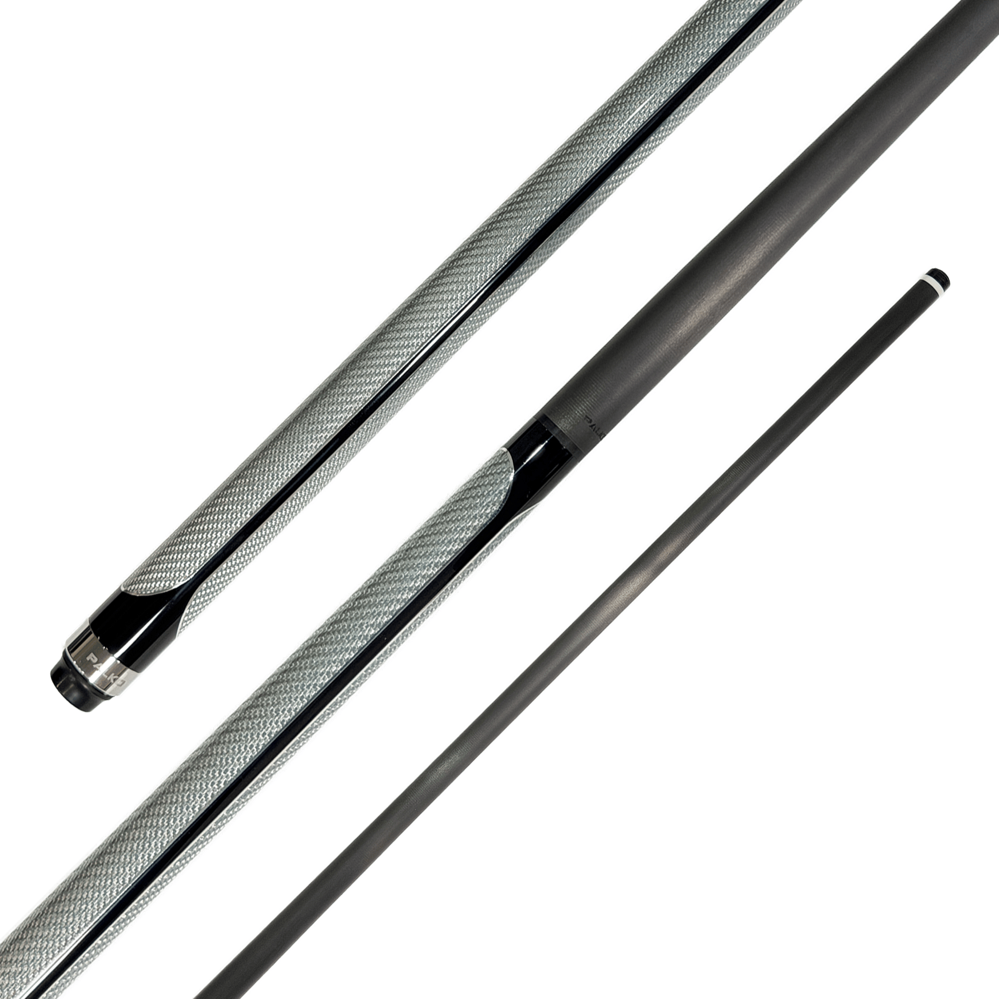 Palko Warrior - 2-Piece Carbon Cue 58" / 9.5mm Glue On / Grey Cues