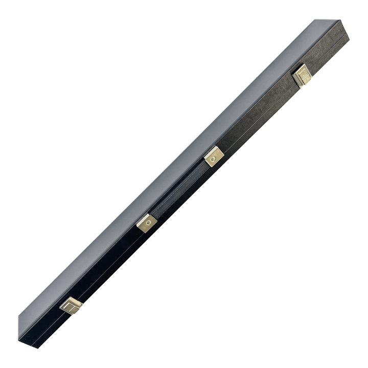 Pot Black 2-Piece Simulated Leather Hard Cue Case Black Cases