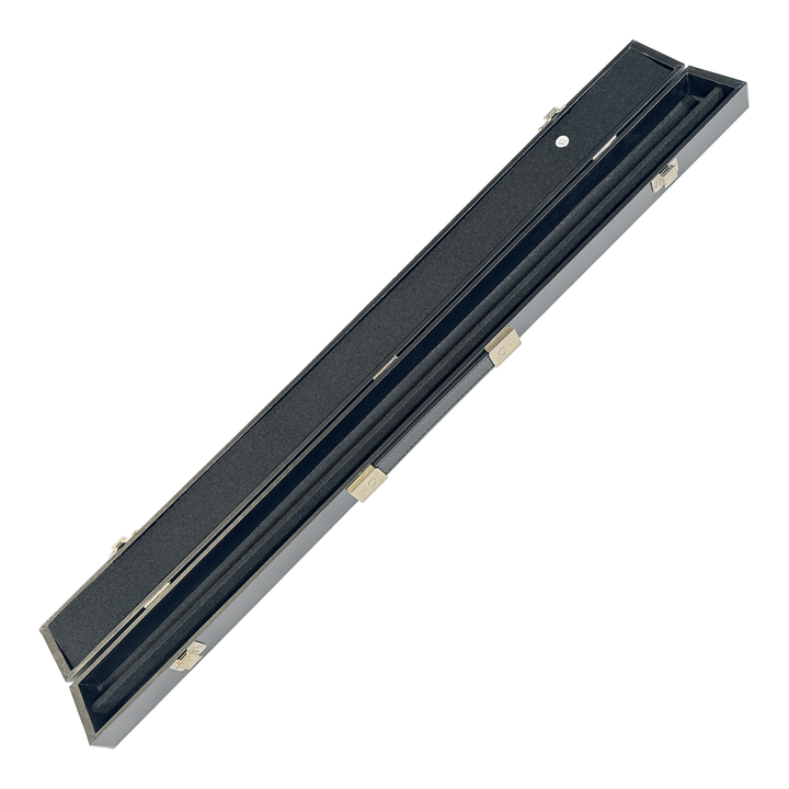 Pot Black 2-Piece Simulated Leather Hard Cue Case Black Cases