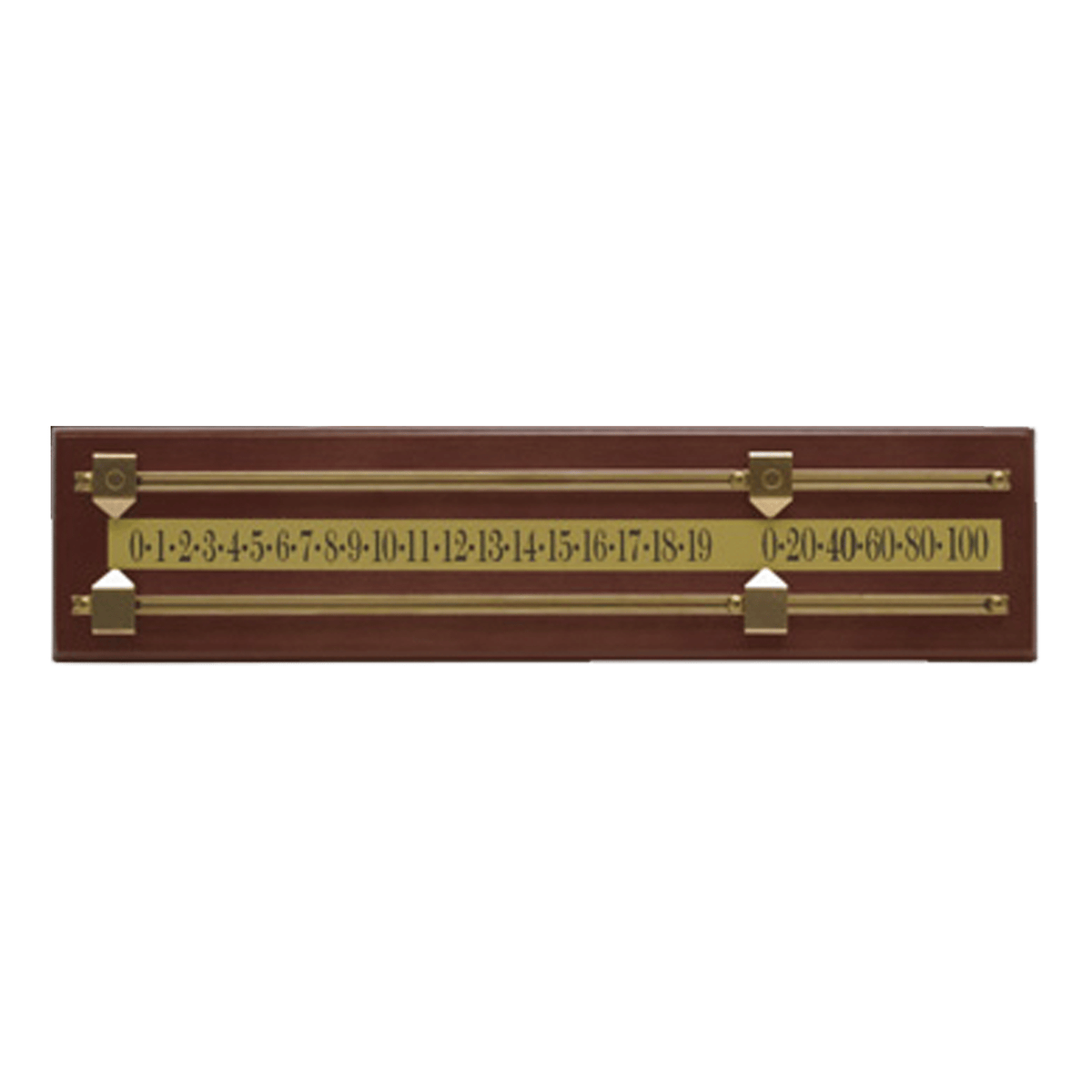 Pot Black 2 Player Scoreboard Walnut & Brass Accessories