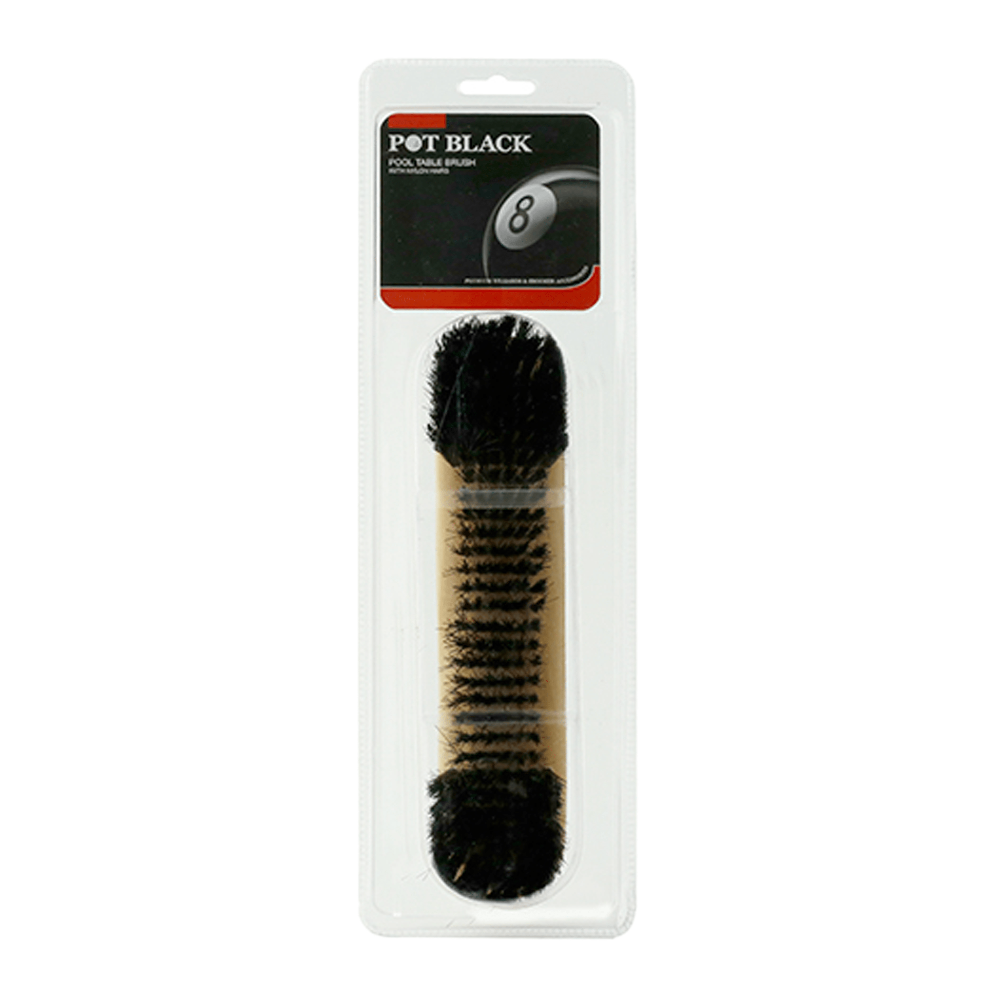 Pot Black 9" Table Brush Timber Accessories