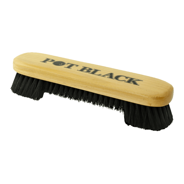 Pot Black 9" Table Brush Timber Accessories