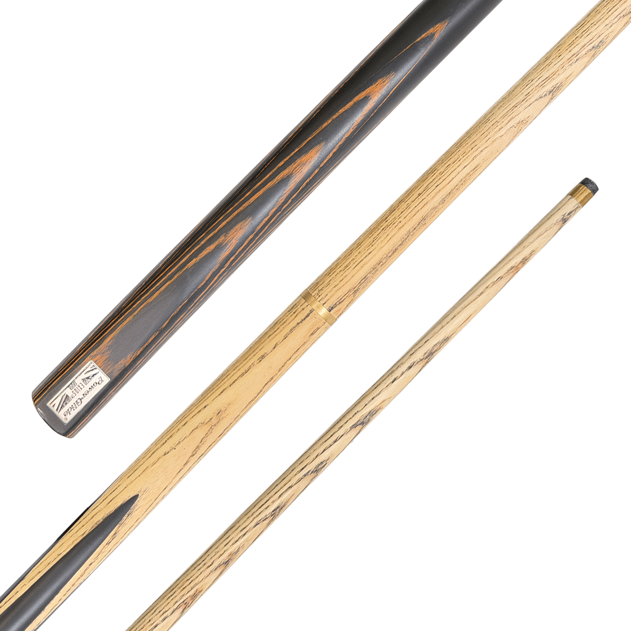 Powerglide Exios Brown - 2-Piece Ash Cue 57" / 9.5mm Glue On / 18oz Cues