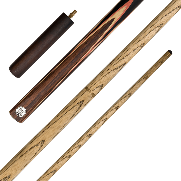 Powerglide Hampton - 2-Piece Ash Cue with 6" Extension 57" / 9.5mm Glue On / 18oz Cues