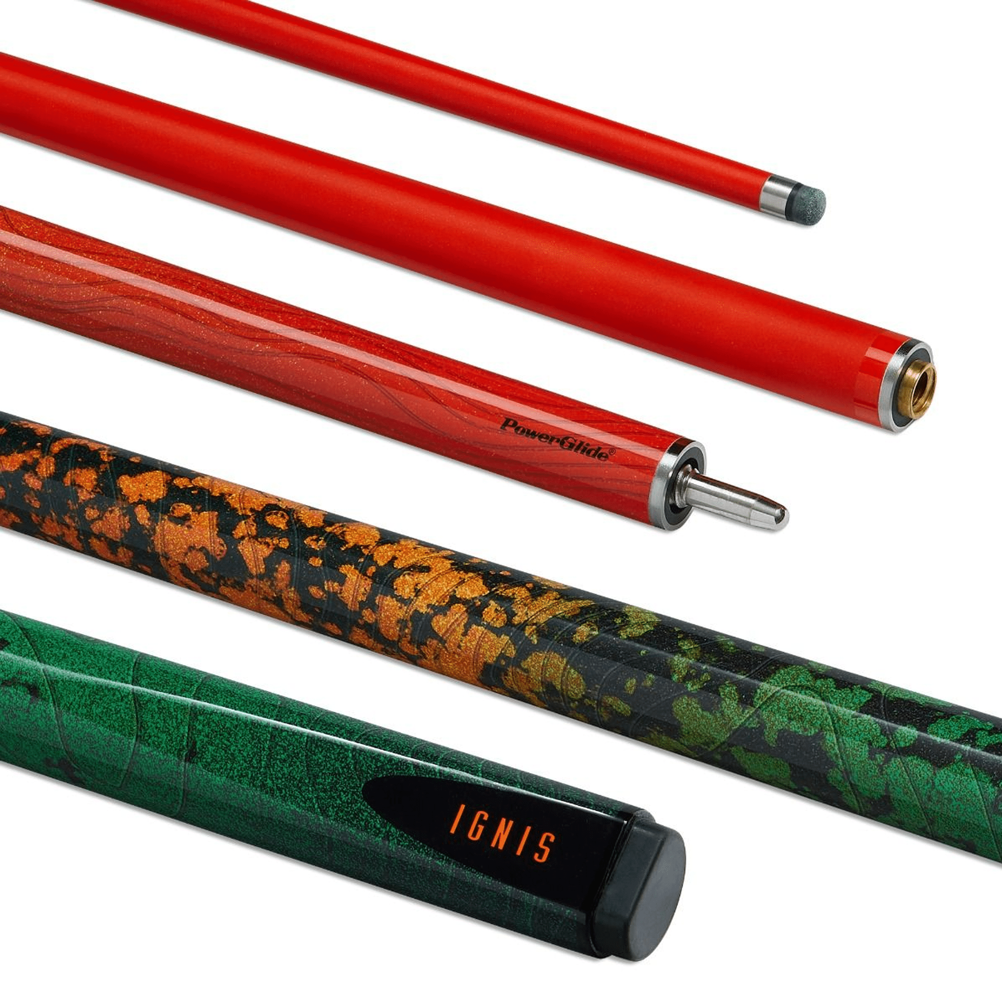 Powerglide Ignis - 2-Piece Carbon Composite Cue Cues