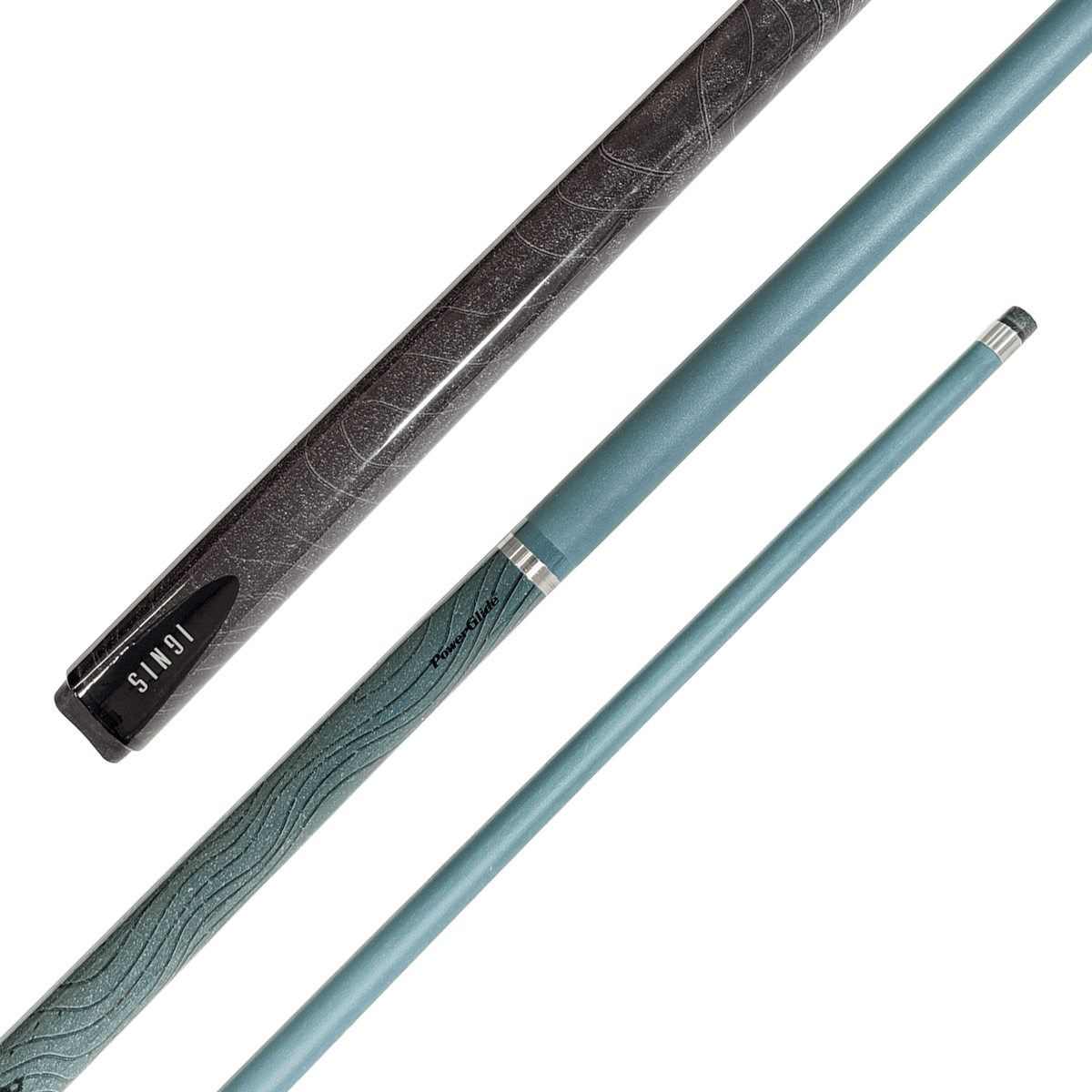 Powerglide Ignis Black - 2-Piece Carbon Composite Cue 57" / 10mm Glue On / 18oz Cues