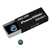 Powerglide Japanese Leather Glue On Cue Tips (2 Pack) 10mm Glue On Accessories