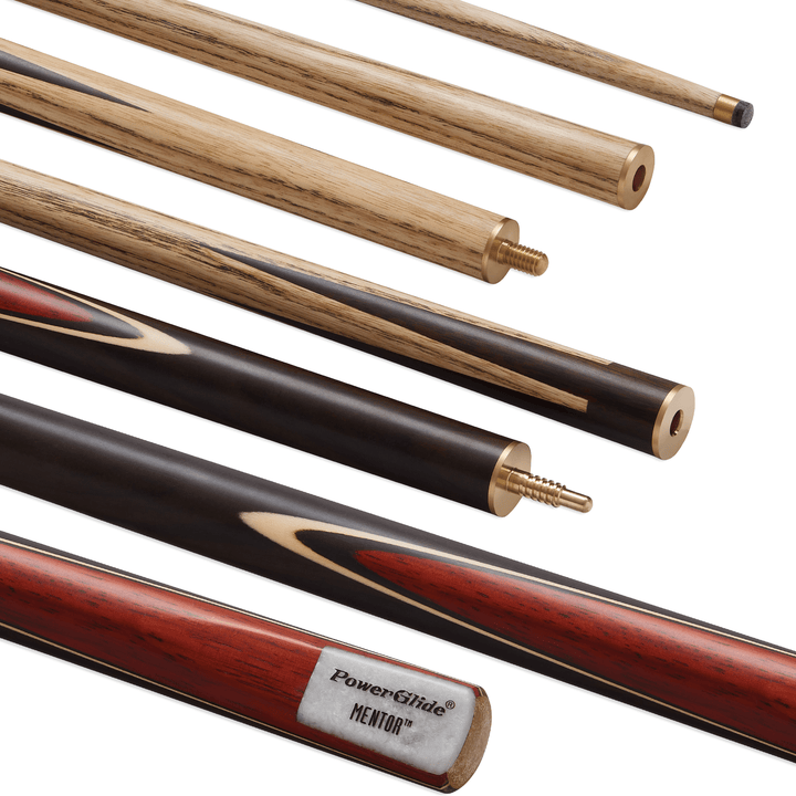 Powerglide Mentor - 3-Piece Ash Cue 55" / 8.5mm Glue On Cues