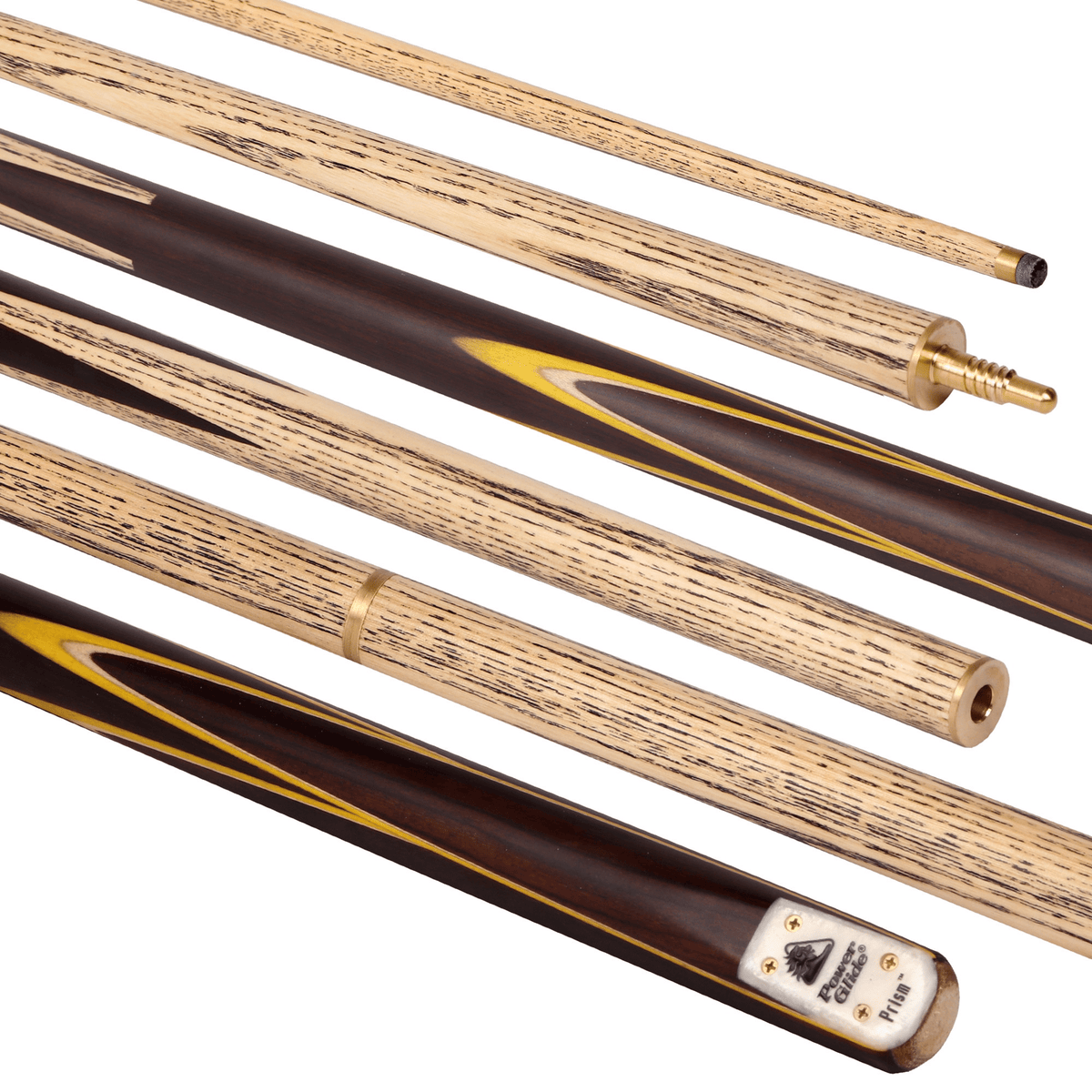 Powerglide Prism - 2-Piece Ash Cue 57" / 9.5mm Glue On Cues
