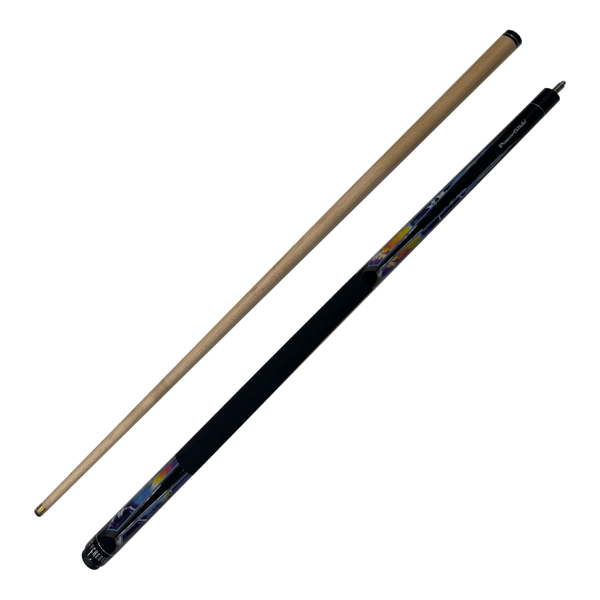 Powerglide Psychedelic - 2-Piece Maple Cue 57" / 10mm Glue On Cues