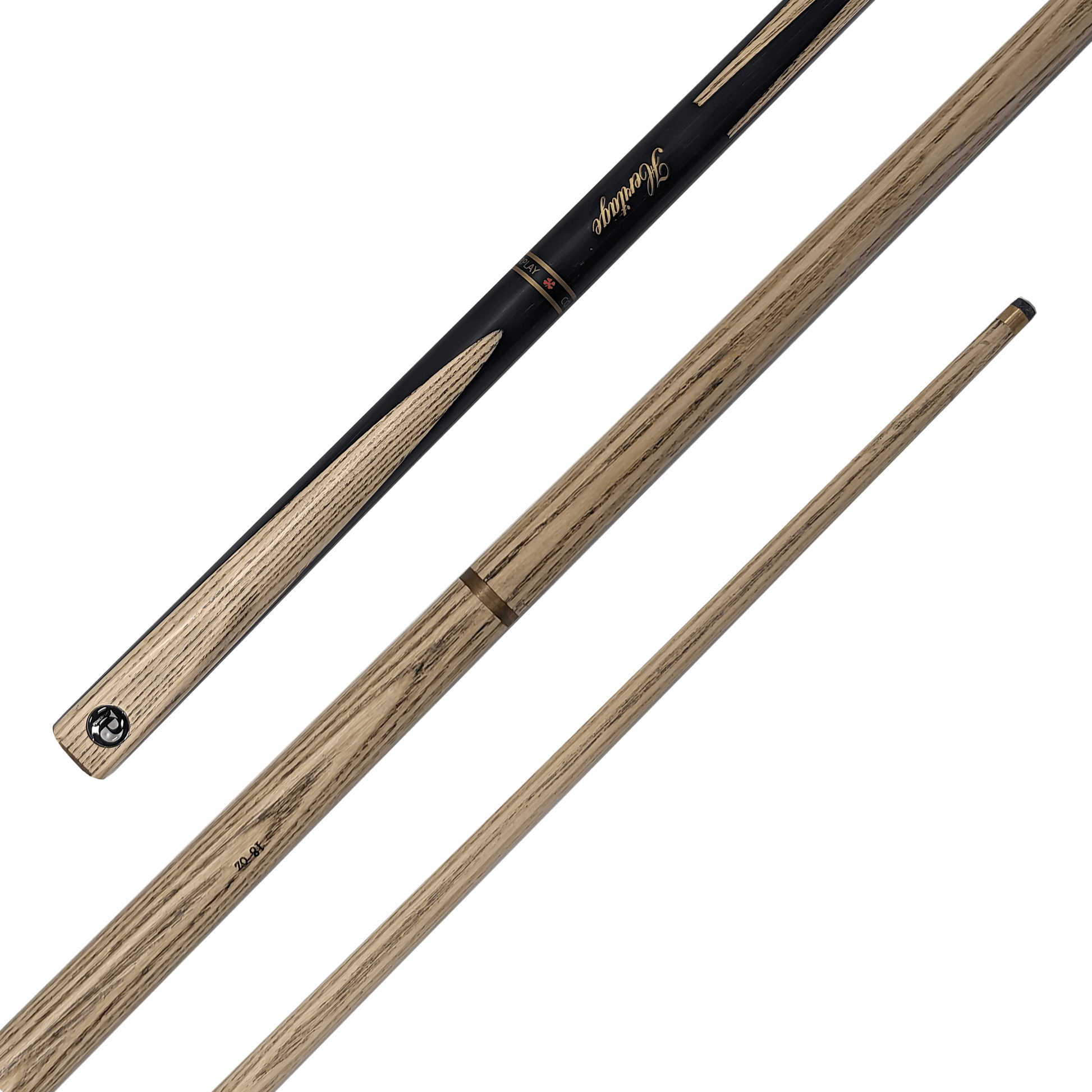 Powerplay Heritage - 2-Piece Premium Ash Cue 57" / 10mm Glue On Cues