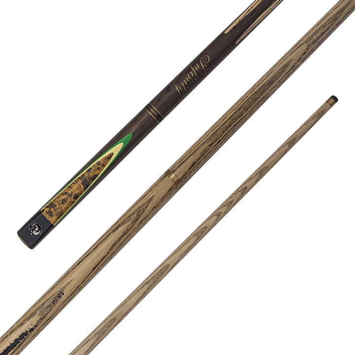 Powerplay Infinity - 2-Piece Premium Ash Cue 57" / Green / 10mm Glue On Cues
