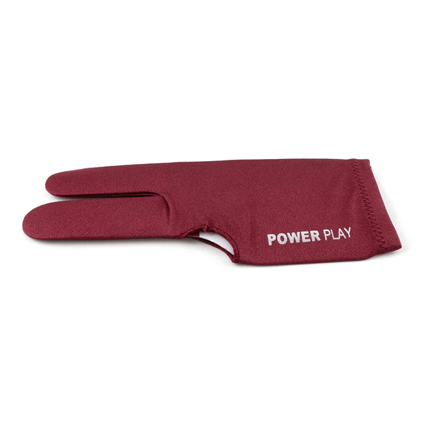 Powerplay Snooker Glove Burgundy Accessories