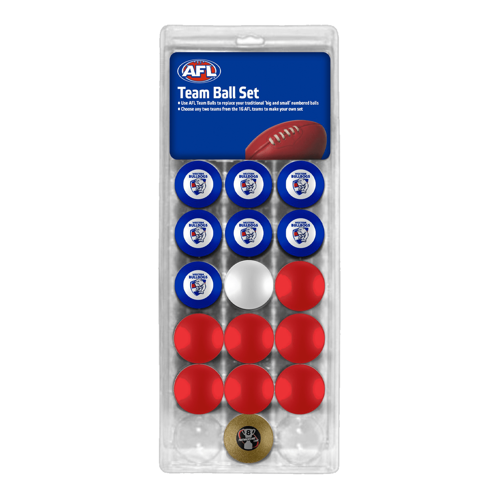 AFL AFL Pool Ball Set 2" / Western Bulldogs Balls