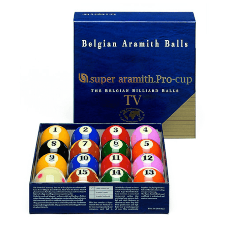 Aramith Pro Cup TV Kelly Pool Balls 2 1/4" Balls