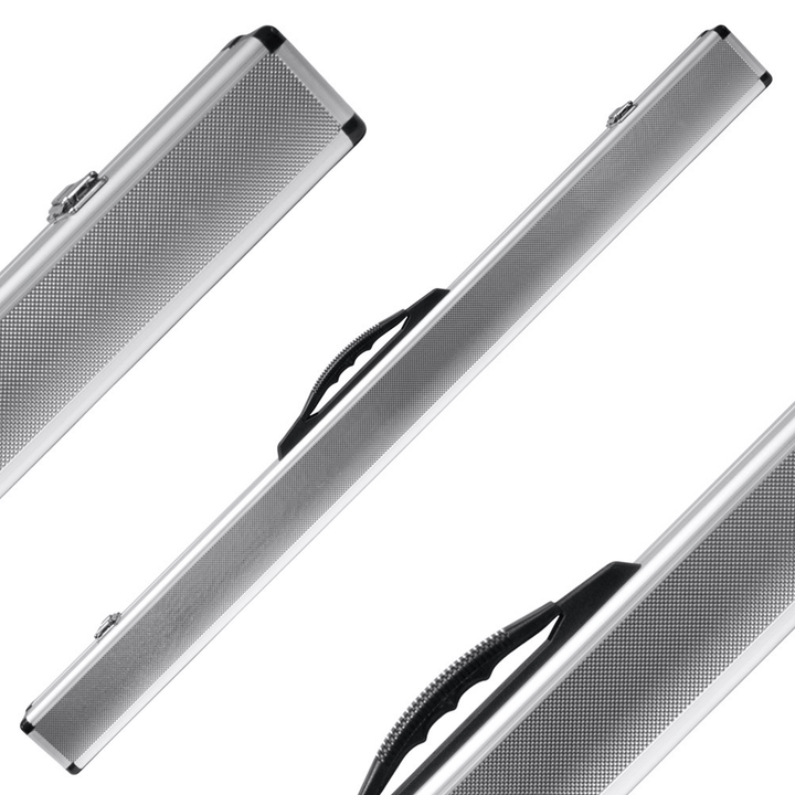 Formula Sports 2-Piece & Extension 90cm Aluminium Hard Cue Case Silver Cases