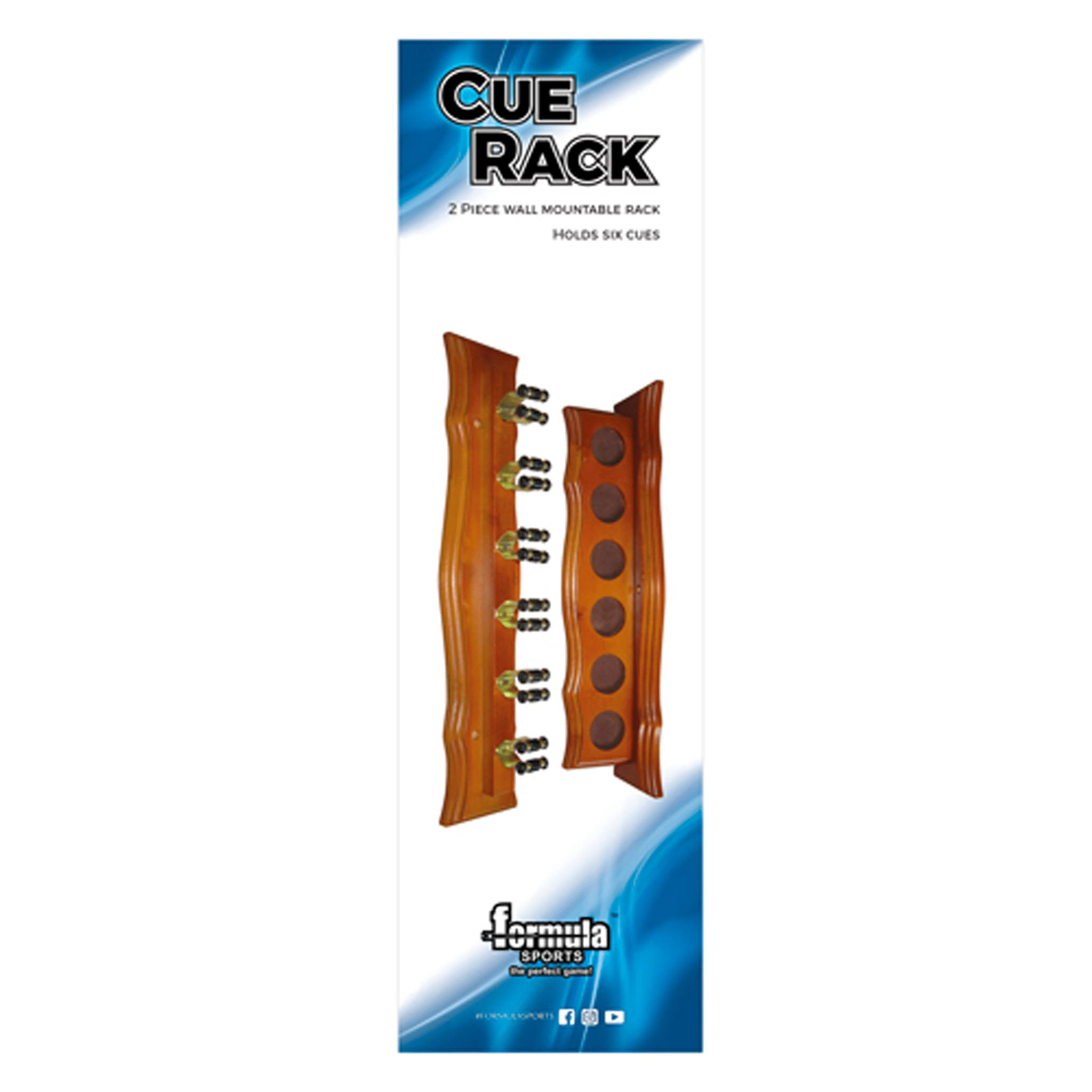 Formula Sports 6 Clip Cue Rack Accessories